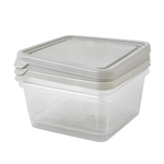 Набор контейнеров для продуктов HELSINKI Artichoke 3 шт. 0,45 л квадр. пепельный жемчуг