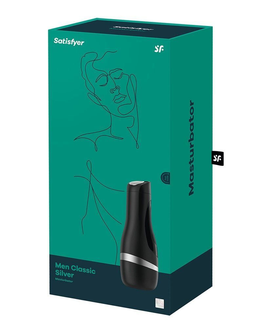 Мастурбатор Satisfyer Men Classic Silver (Цвет: черный с серебристым)