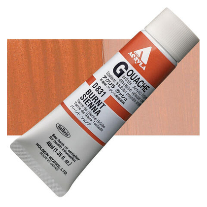 Holbein Acrylic Gouache 40 мл. 831 [А] Burnt Sienna