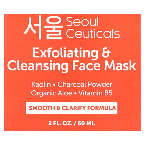 SeoulCeuticals, отшелушивающая и очищающая маска для лица, 60 мл (2 жидк. унции)