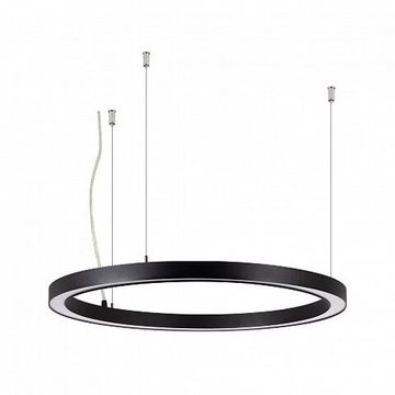 Светильник подвесной КОЛЬЦО из профиля SL-LINE-3535 BLACK 35W 3000K 049362 черный SP-CIRCLE-HANG-O3535-D600-35W Warm3000 (RAL9005, 120 deg, 230V) Arlight