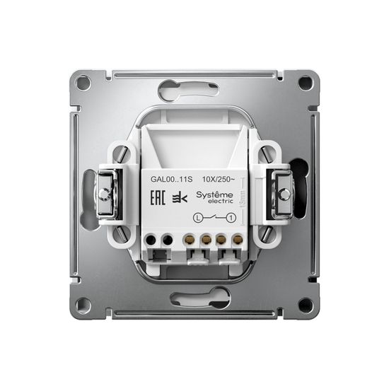 Выключатель 1-кл. ArtGallery 10AX быстрозажим. клем. механизм бел. SE GAL000111S