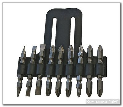 Набор бит двухстор.  9 пр. БМ