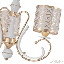 Подвесная люстра Arte Milano Florentia-1237 301237/3 Wh/Gd