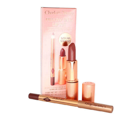 Набор мини Charlotte Tilbury Pillow Talk Lip Kit Award-Winning Lip Duo