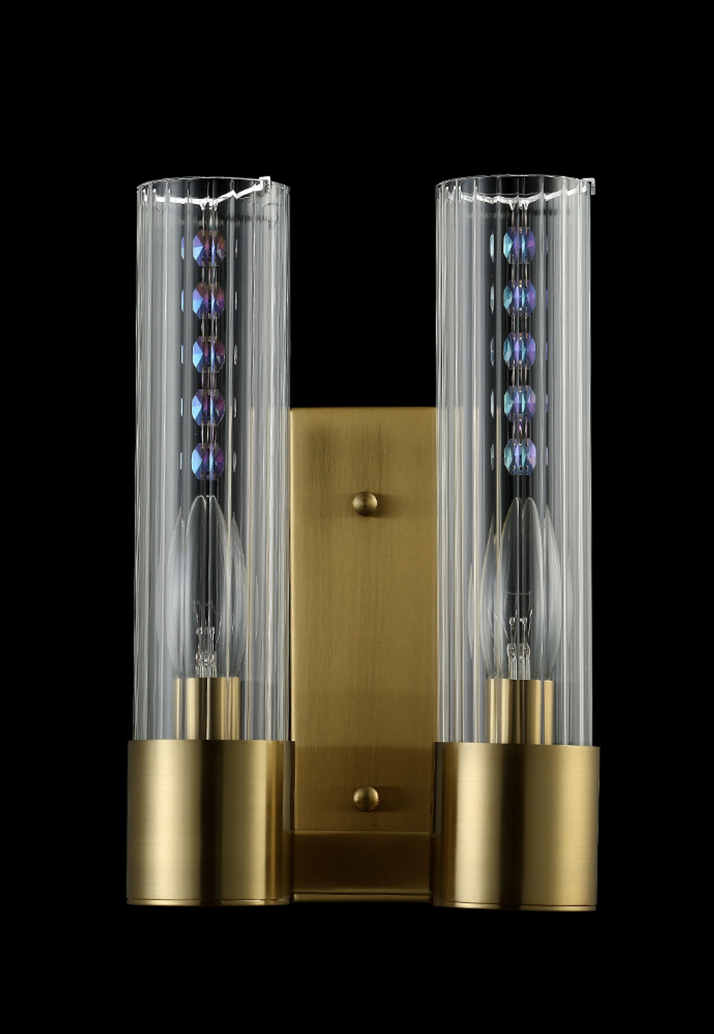 Бра Crystal Lux OTONO AP2 BRASS/TRANSPARENTE