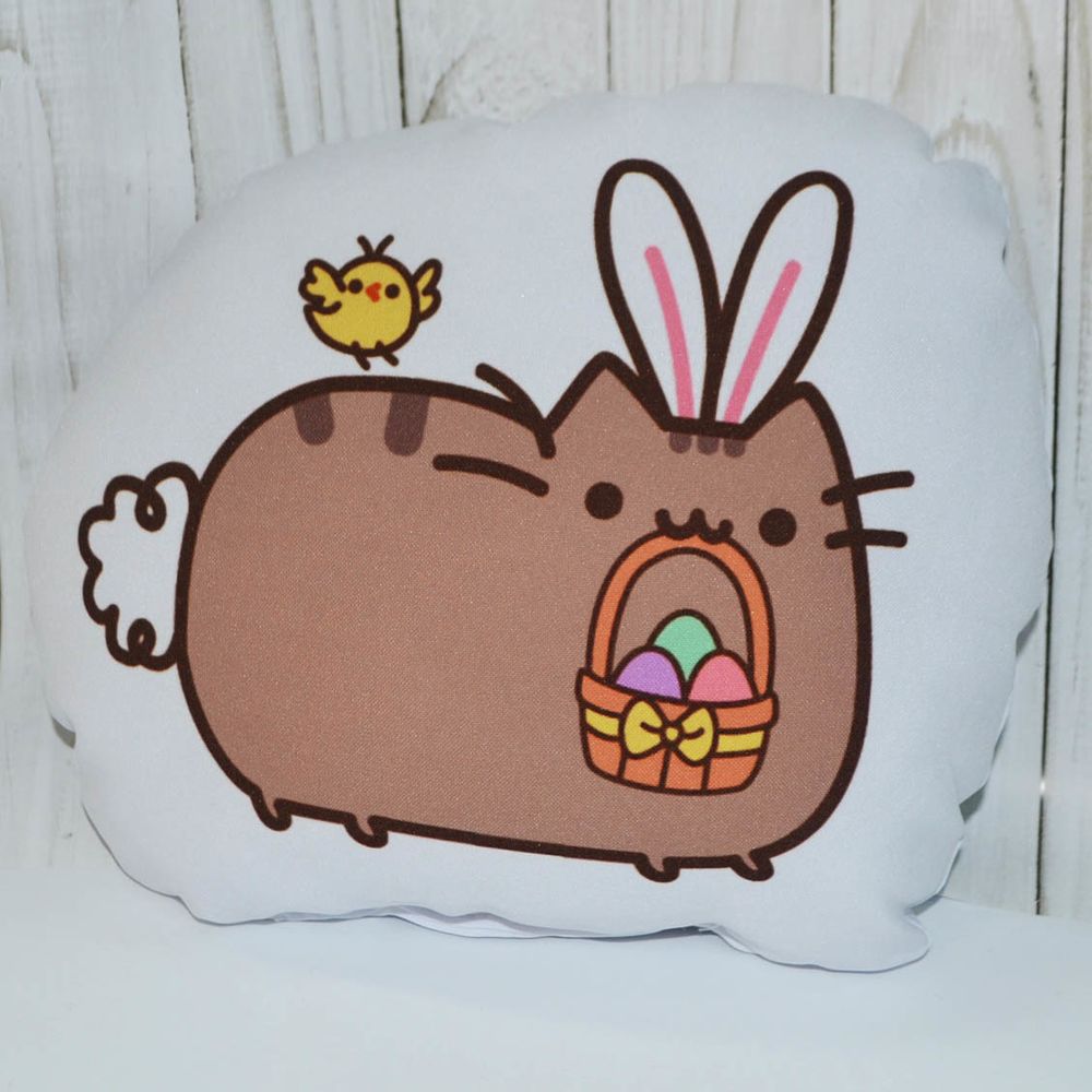 Подушка маленькая &quot;Pusheen / Кот Пушин&quot; Пасхальный кролик