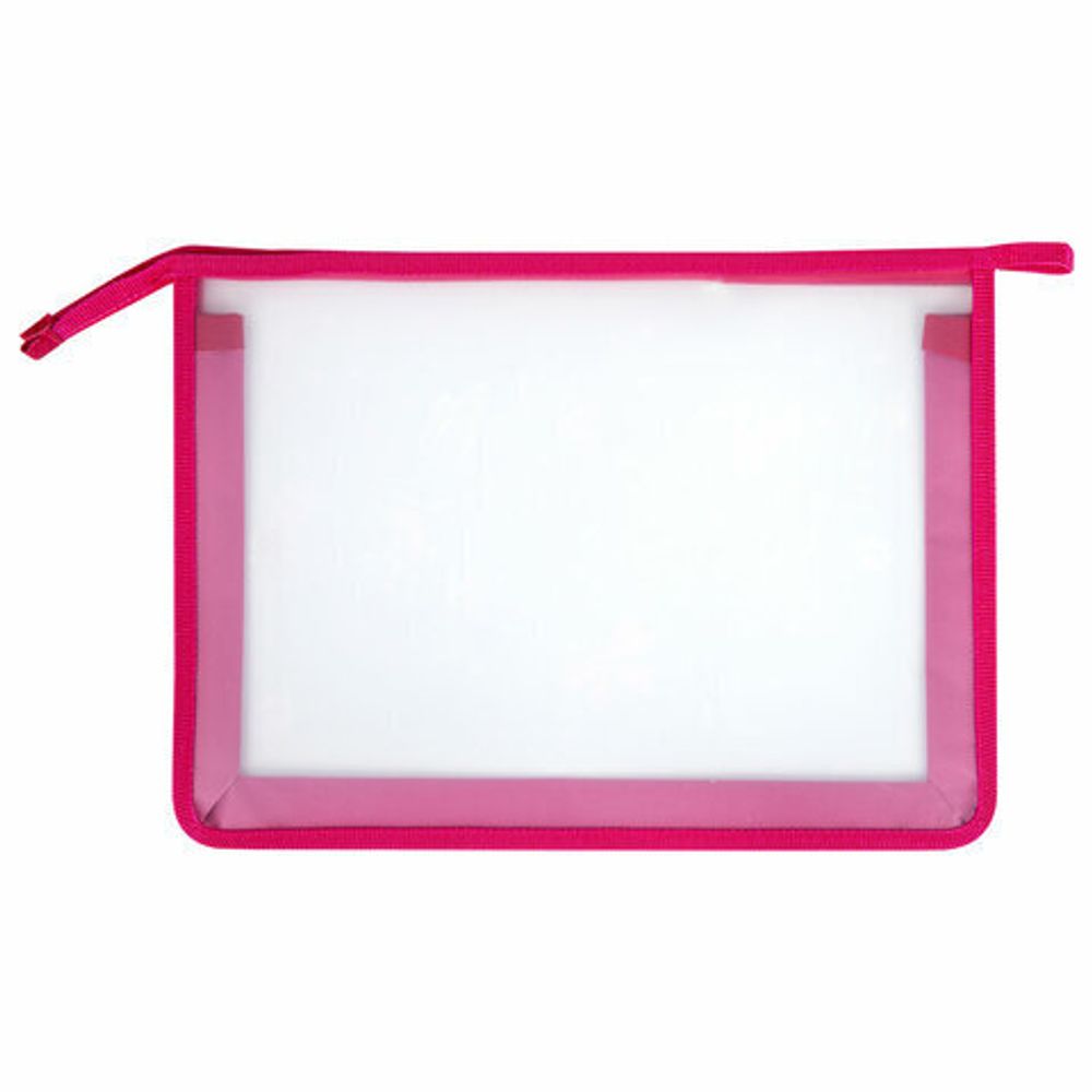 Папка для тетрадей ЮНЛАНДИЯ А4, 1 отделение, пластик, на молнии, "Ballerina", 271077