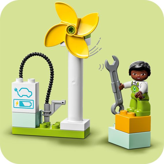 Lego konstruktor Duplo 10985 Wind Turbine and Electric Car