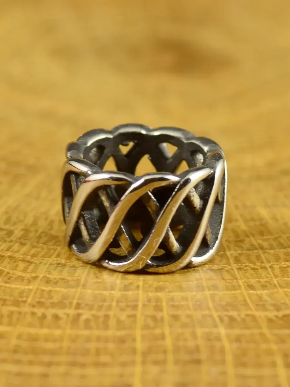 Бусина «Витая» из нержавеющей стали