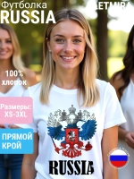 Футболка принт Россия