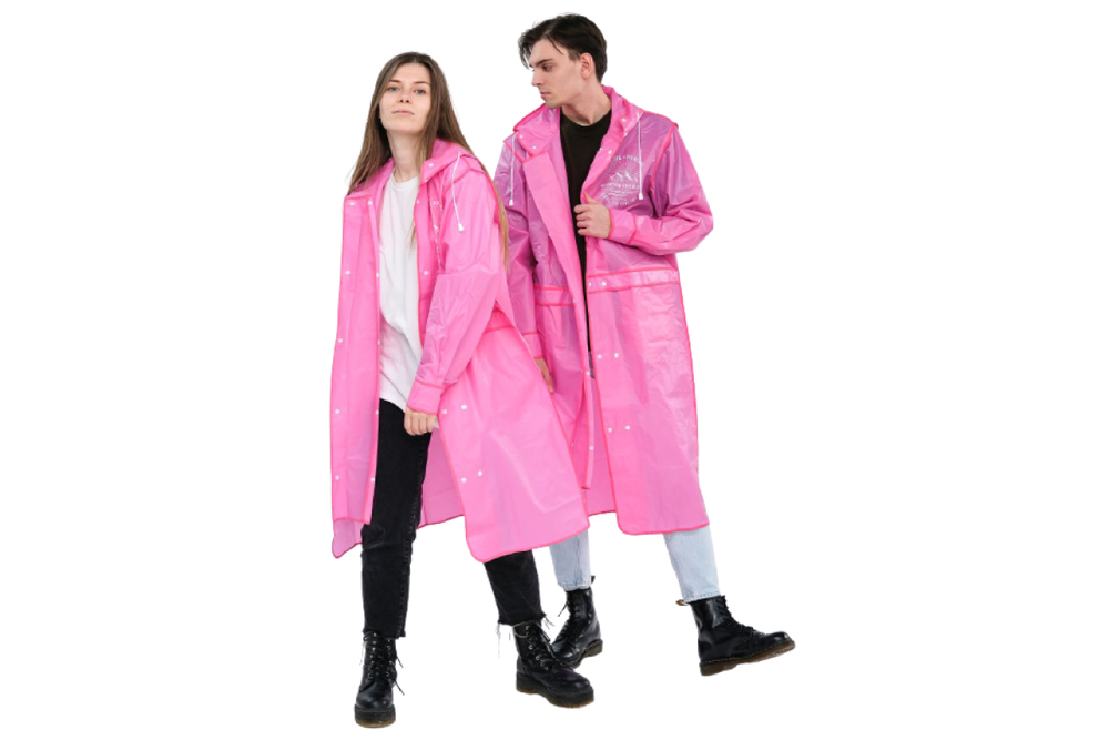 Дождевик RoadLike Street 2XL, розовый