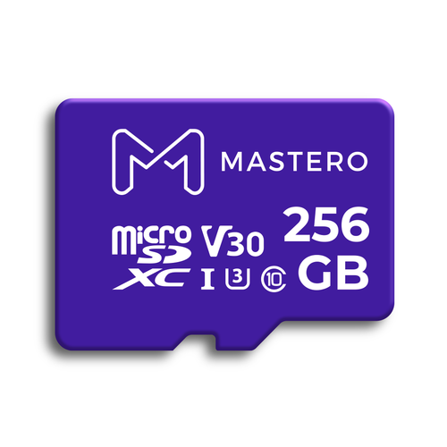 Карта памяти Mastero 256Гб microSDXC, C10/UHS-I U3, с адаптером SD (MB-256-MSD)