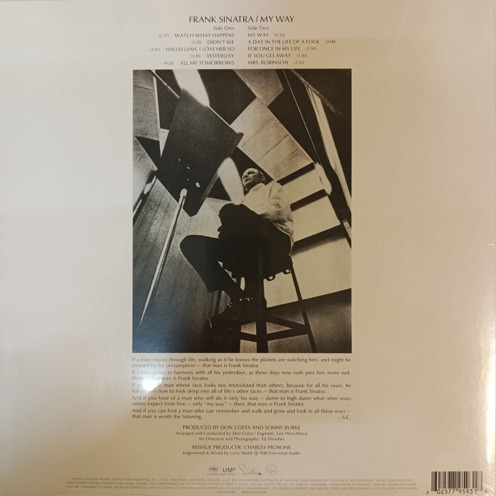 Frank Sinatra ‎– My Way (Европа 2019г.) Т