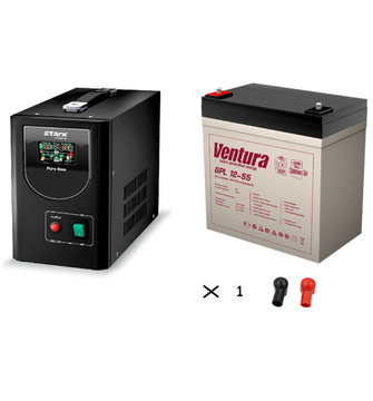 Комплект ИБП Stark Country 500 PS + АКБ Ventura GPL 12-55