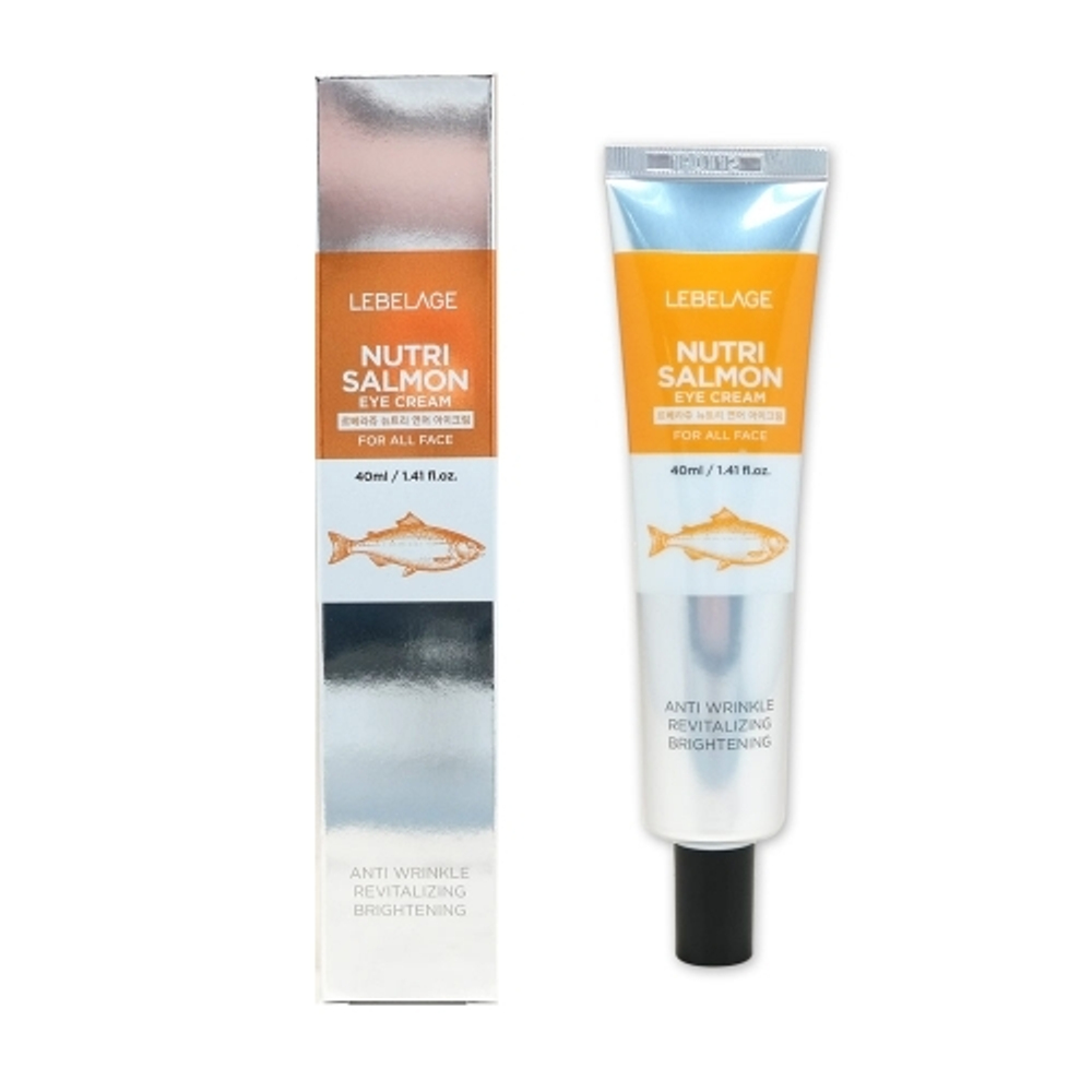 LEBELAGE Крем для кожи вокруг глаз с маслом лосося EYE CREAM NUTRI SALMON питательный 40 мл