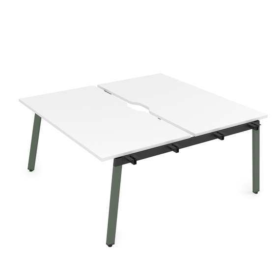 10БДНВ.269 Стол системы БЕНЧ, сдвоенный, на 2 рабочих места - начальный (1400*1235*750)