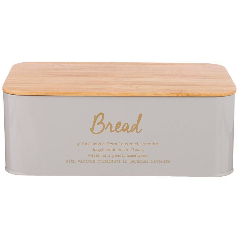 НАБОР ХЛЕБНИЦА 2 В 1 AGNESS "ТЮДОР" 6 Л 34*18*12,5 СМ, БАНКА ДЛЯ СЫПУЧИХ 1,1 Л 10*10*14 СМ 3 ШТ