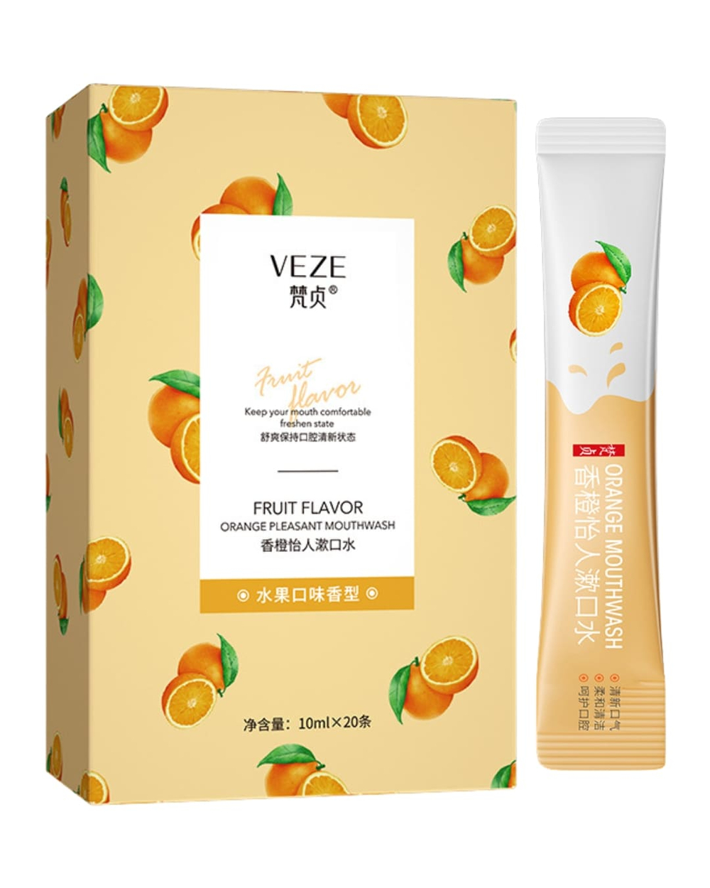 Ополаскиватель для полости рта с апельсином, 10мл