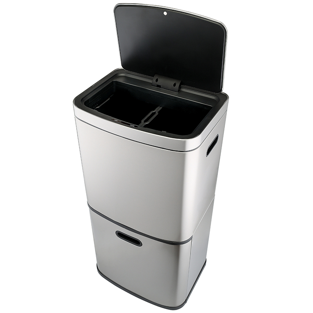 Контейнер мусорный с 2-мя отделениями smart bin, сенсорный, 60 л