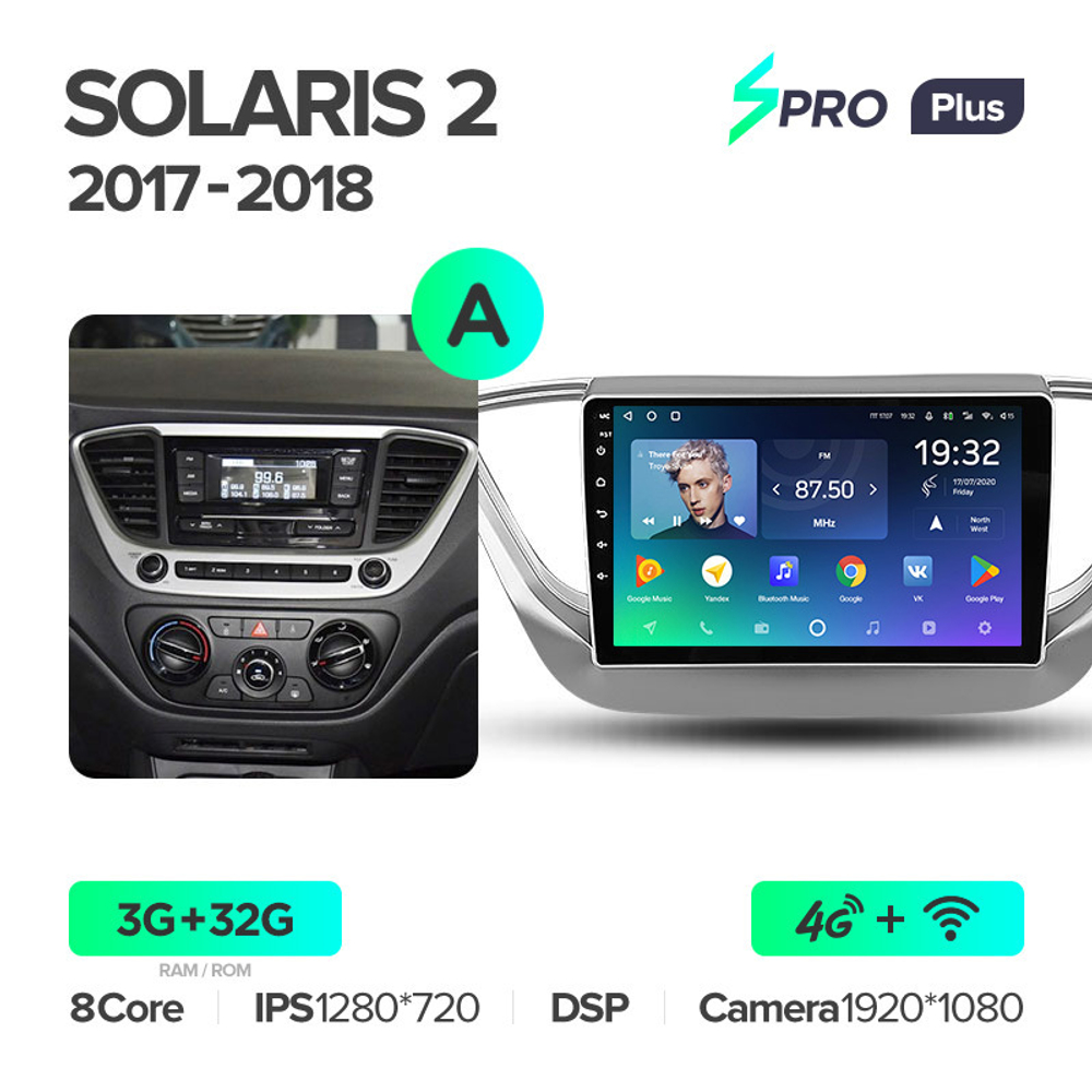 Teyes SPRO Plus 9" для Hyundai Solaris 2017-2018