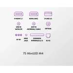 Телевизор Haier DH1ZL1D00RU 75" MiniLED M4 Frameless 4K Ultra HD серебристый