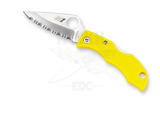 Складной нож Spyderco Ladybug Salt LYLS3 c клинком из стали H1, рукоять FRN