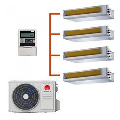 Мульти сплит-система CHERBROOKE канальная на 4 комнаты (20+25+35+35 кв.м.)
