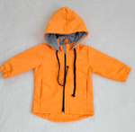 Ветровка для девочек р.80-86 оранжевая 2421-07 (Ириска)