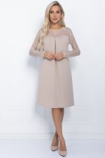 Платье Кружевная нежность (бежевое) П11397 LT Collection (Акция)
