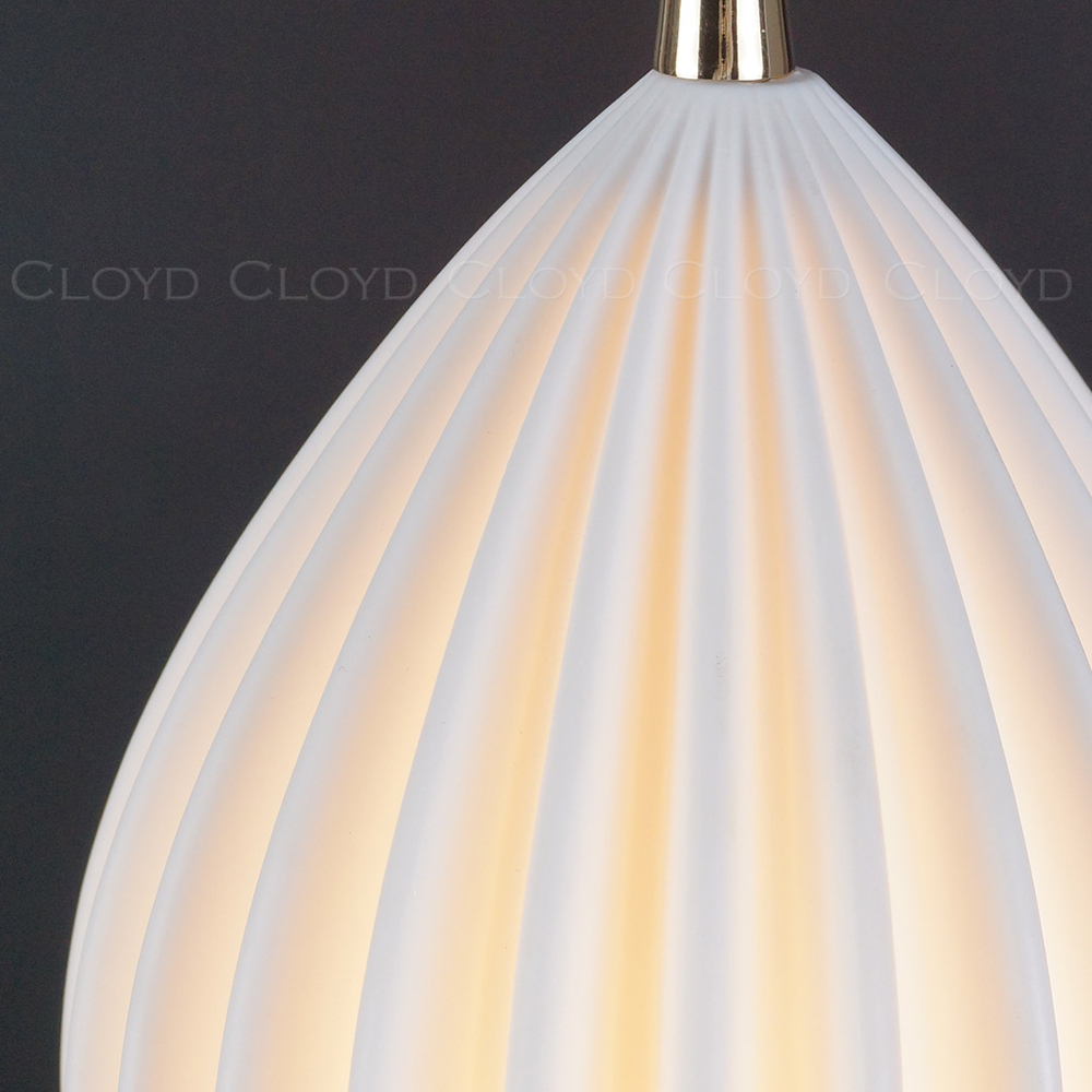 Подвесной светильник Cloyd TARUNA P1 / Ø14 см - керамика - золото (арт.11902)