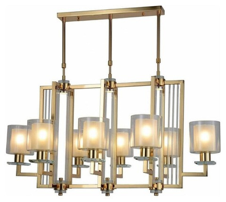 Люстра на штанге LUMINA DECO Manhattan LDP 8012-8 PR F.GD