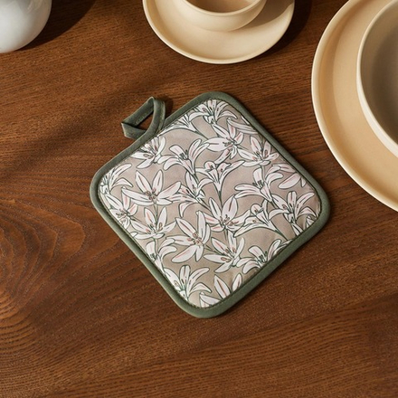 PROVANCE Эвкалипт Прихватка, 100% полиэстер, 17х17см, зелёный