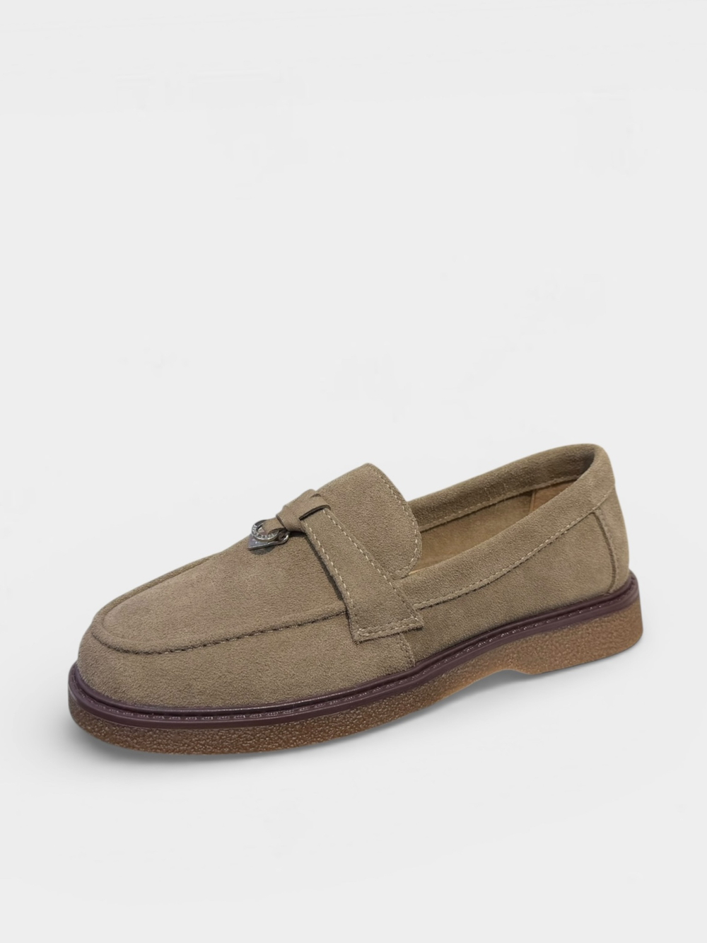 Лоферы из натуральной замши