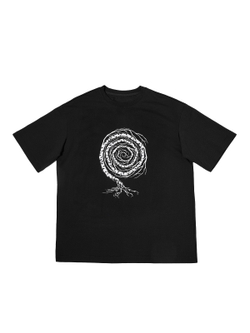 Футболка с принтом "Некому березу заломати". Черная