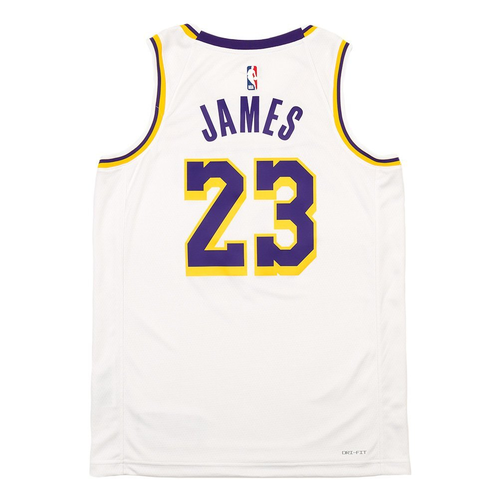Баскетбольная футболка Nike Dri-FIT NBA Swingman Los Angeles Lakers Association Edition 2022/23 LeBron James T-shirt White
