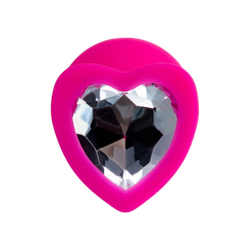 Силиконовая пробка с сердечком-кристаллом ToDo, Diamond Heart (Ø 3,5 см)