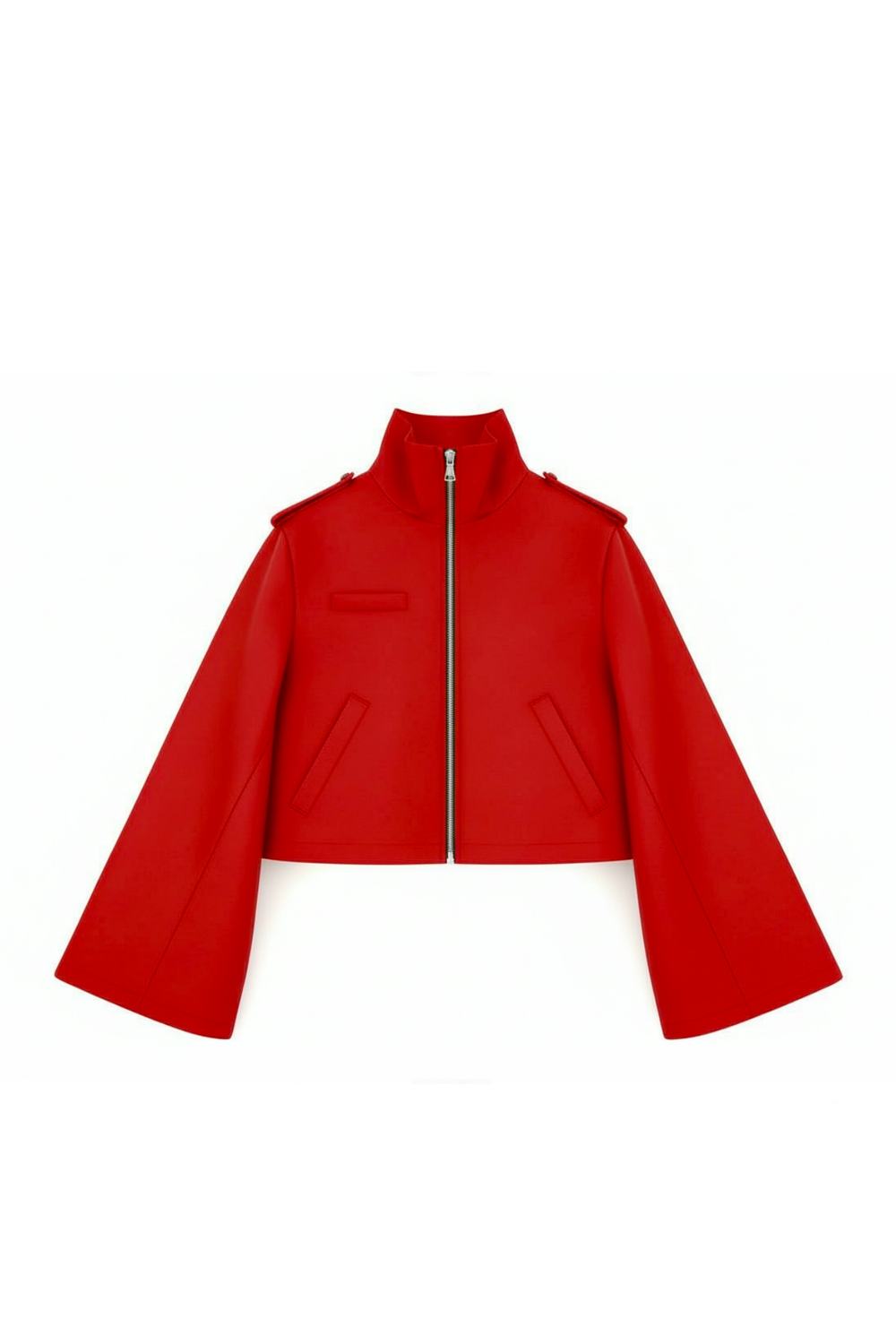 Ветровка укороченная в красном