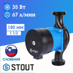 Циркуляционный насос STOUT 25-60-180 mini pro (SPC-0003-2560180)