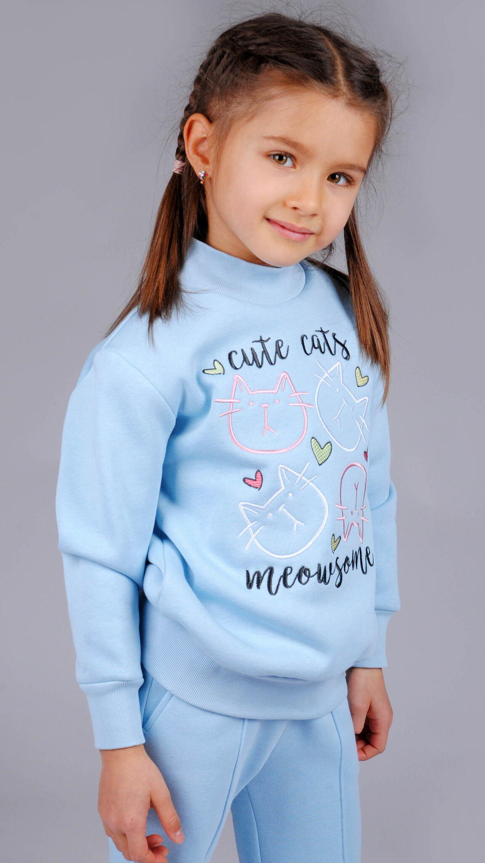 Комплект утепленный для девочки 5-9 лет Fleur de Vie