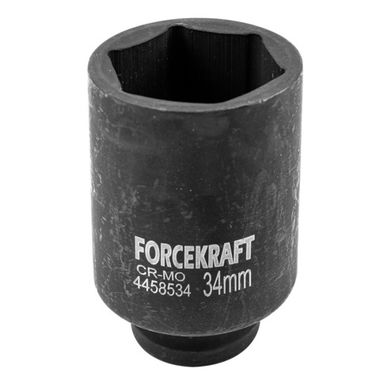 Головка ударная глубокая 34мм (6гр.),1/2'' FORCEKRAFT FK-4458534