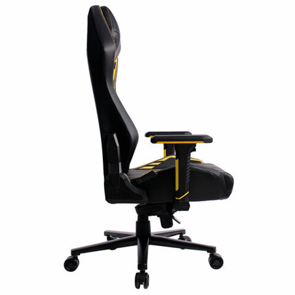 Кресло BRABIX PREMIUM "Tanos GM-180", мультиблок, 4D подлокотники, литой поролон, черное/желтое, 532953