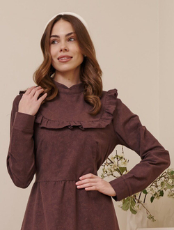 Платье с вшитой манишкой