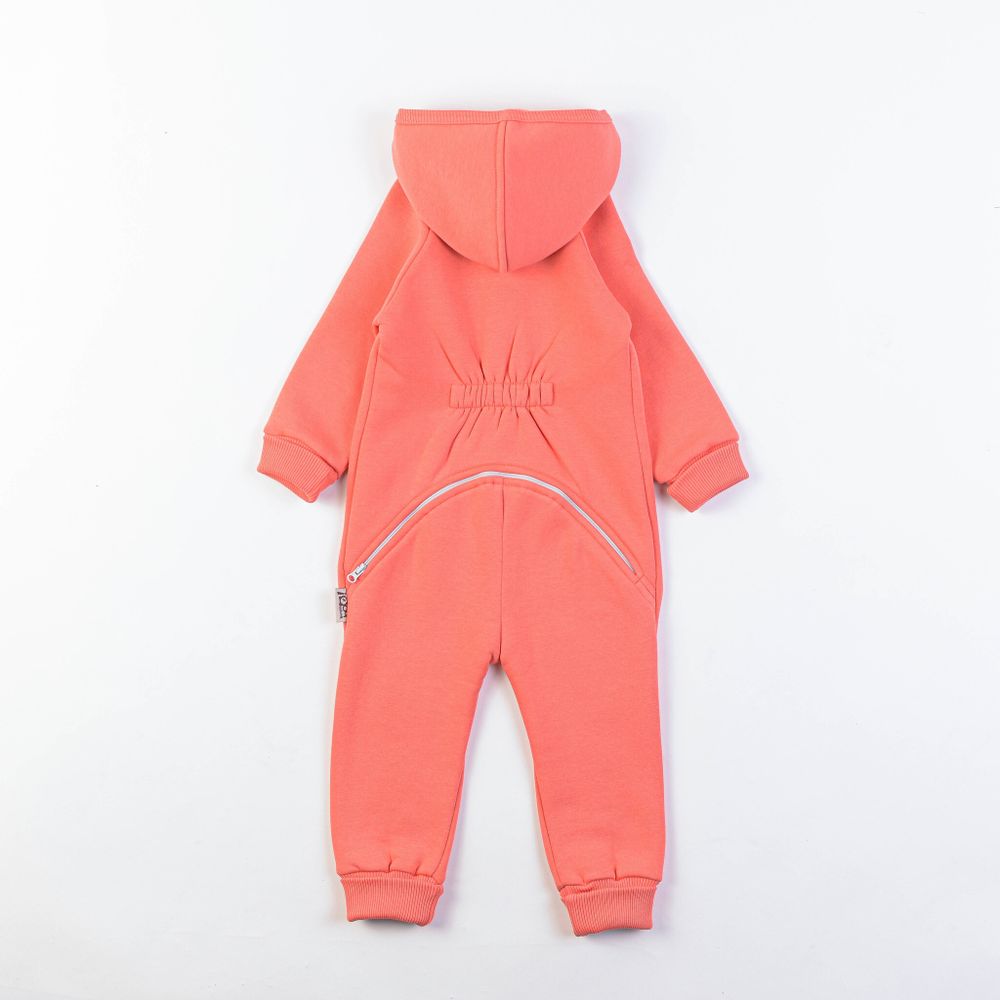 Комбинезон с клапаном "Персик" утепленный