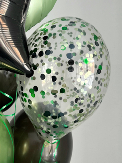 Воздушные гелиевые шарики с доставкой по Хабаровску зеленый №4593