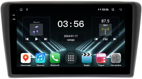 Магнитола для Skoda Rapid 1 2012-2020 (рамка тип 1) - FarCar S280 монитор 9.5" IPS на Android 13, CarPlay