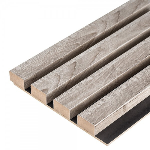 Панель стеновая реечная МДФ 3D Line Modern L03 Ель серебристая 2750 мм