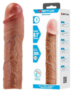 Удлиняющая насадка на пенис Stevenson - 20,5 см. (Цвет: коричневый)