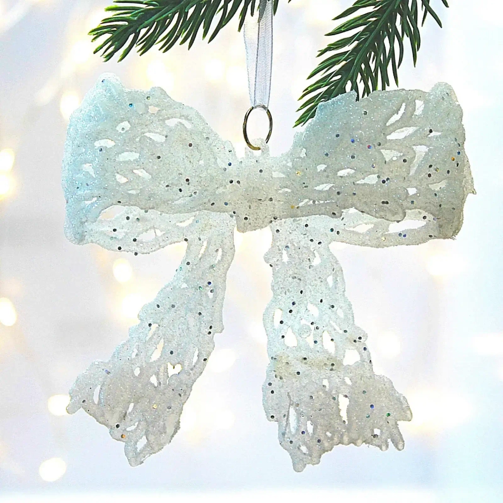 Подвеска «Чудесный бантик» 12*10 см, Белый