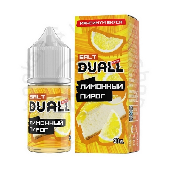 Безникотиновая жидкость для ЭСДН DUALL EXTRA ZERO с ароматом лимонного пирога, 28мл, 0мг/см3 (M)